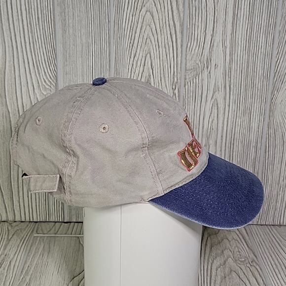 Captain Dan's Erie Dearie Adjustable Back Unisex Hat Khaki & Blue - Picture 3 of 8